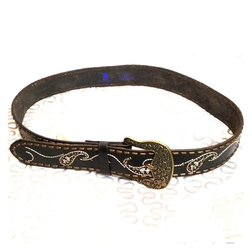 Bill Adler NWOT belt paisley Embroidered size M